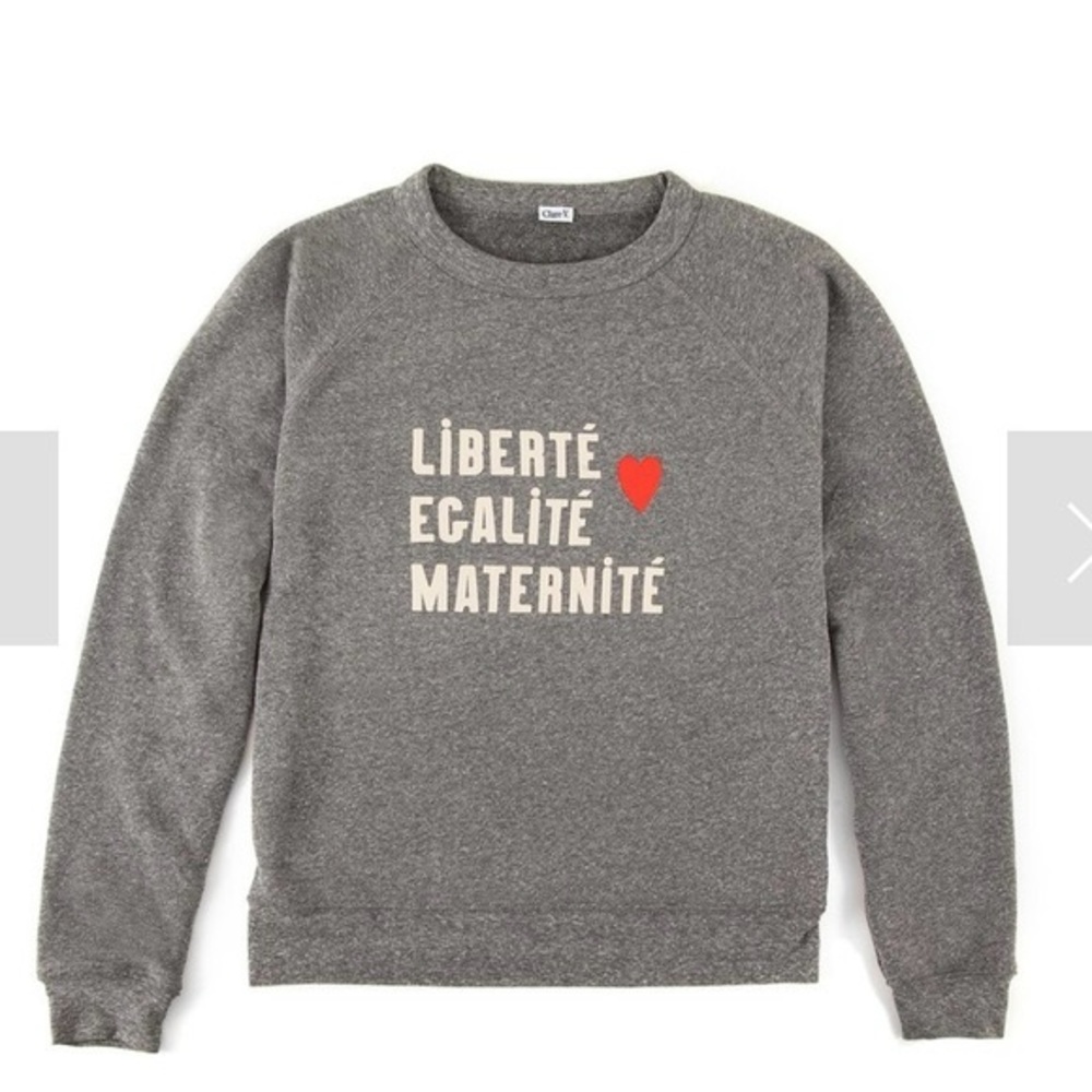 Clare V x Every Mother Counts sweatshirt, EUC, size XS
